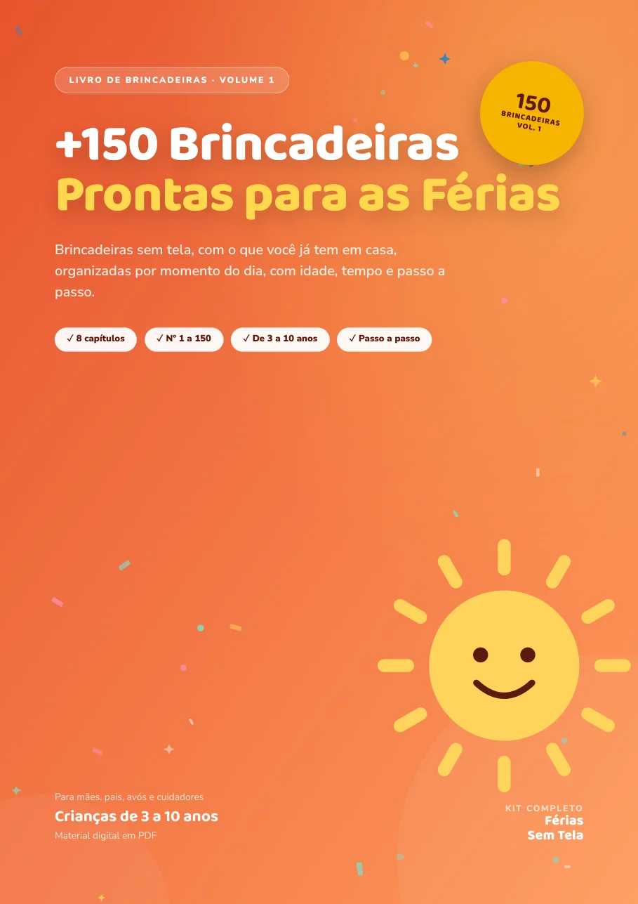 Capa: Livro de Brincadeiras · Volume 1
