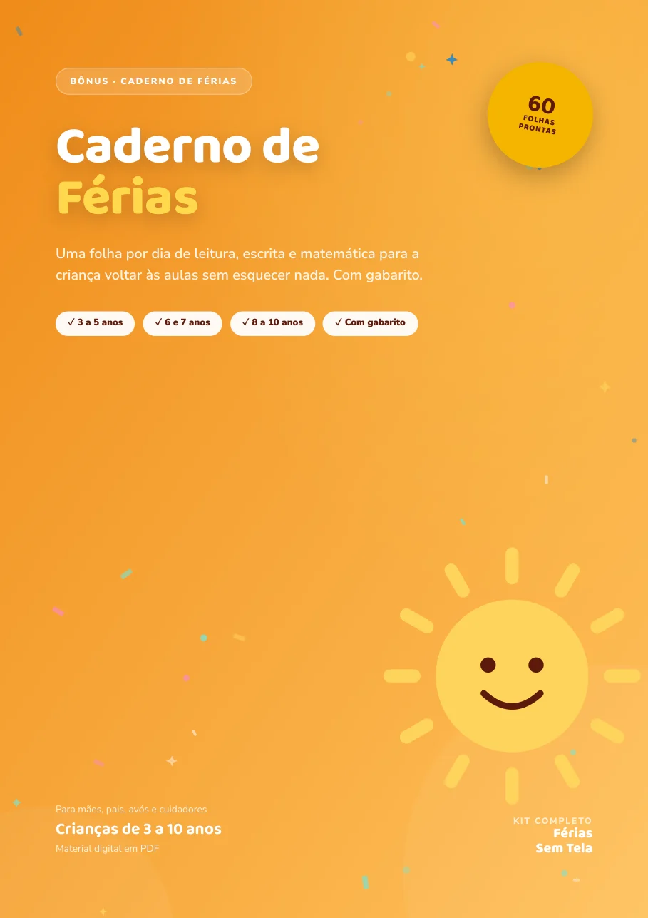 Capa: Caderno de Férias